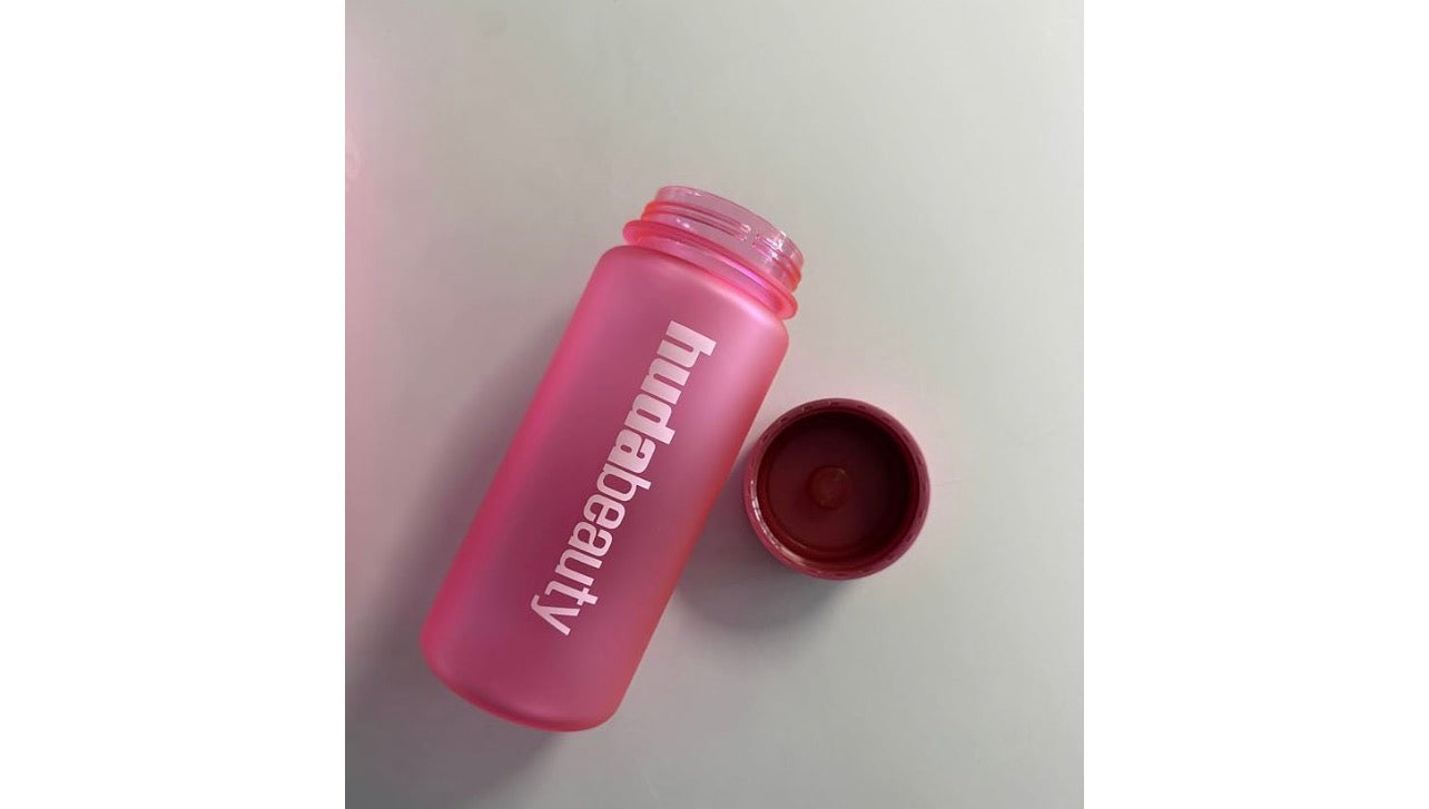 Huda Beauty Water Bottle, Pink, 550ml Capacity - PINK