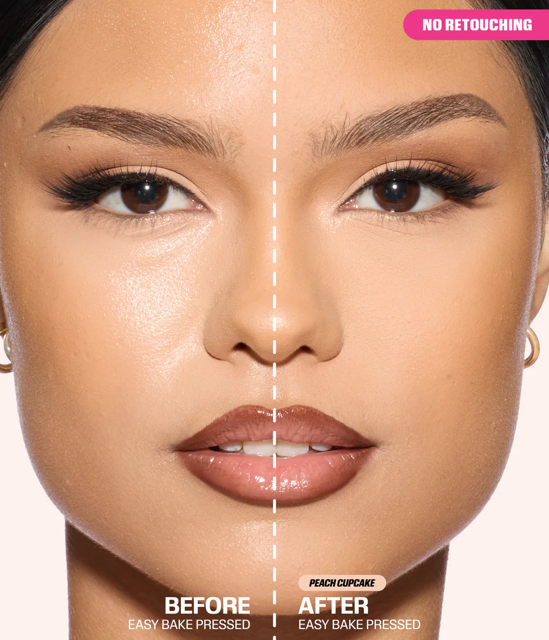 Huda Beauty EASY BAKE PRESSED POWDER Peach Cupcake