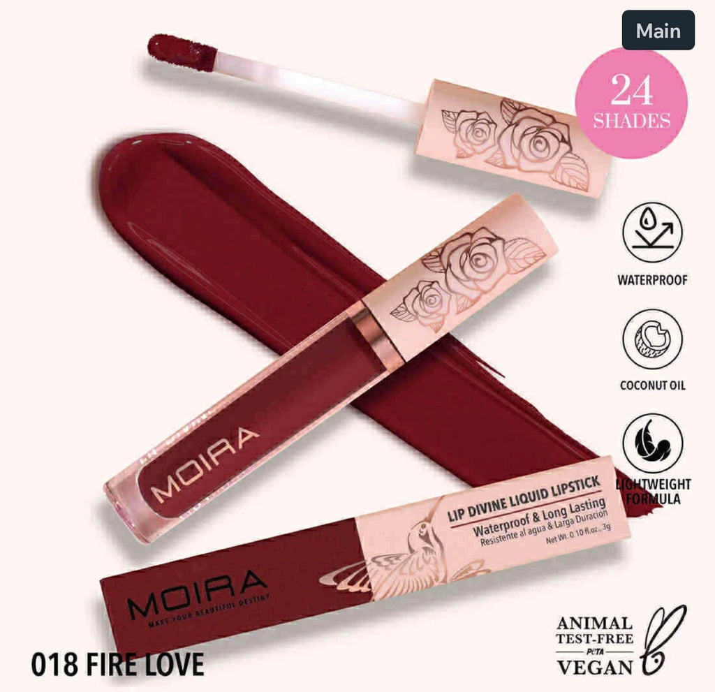 Moira LIP DIVINE LIQUID LIPSTICK (018, FIRE LOVE)