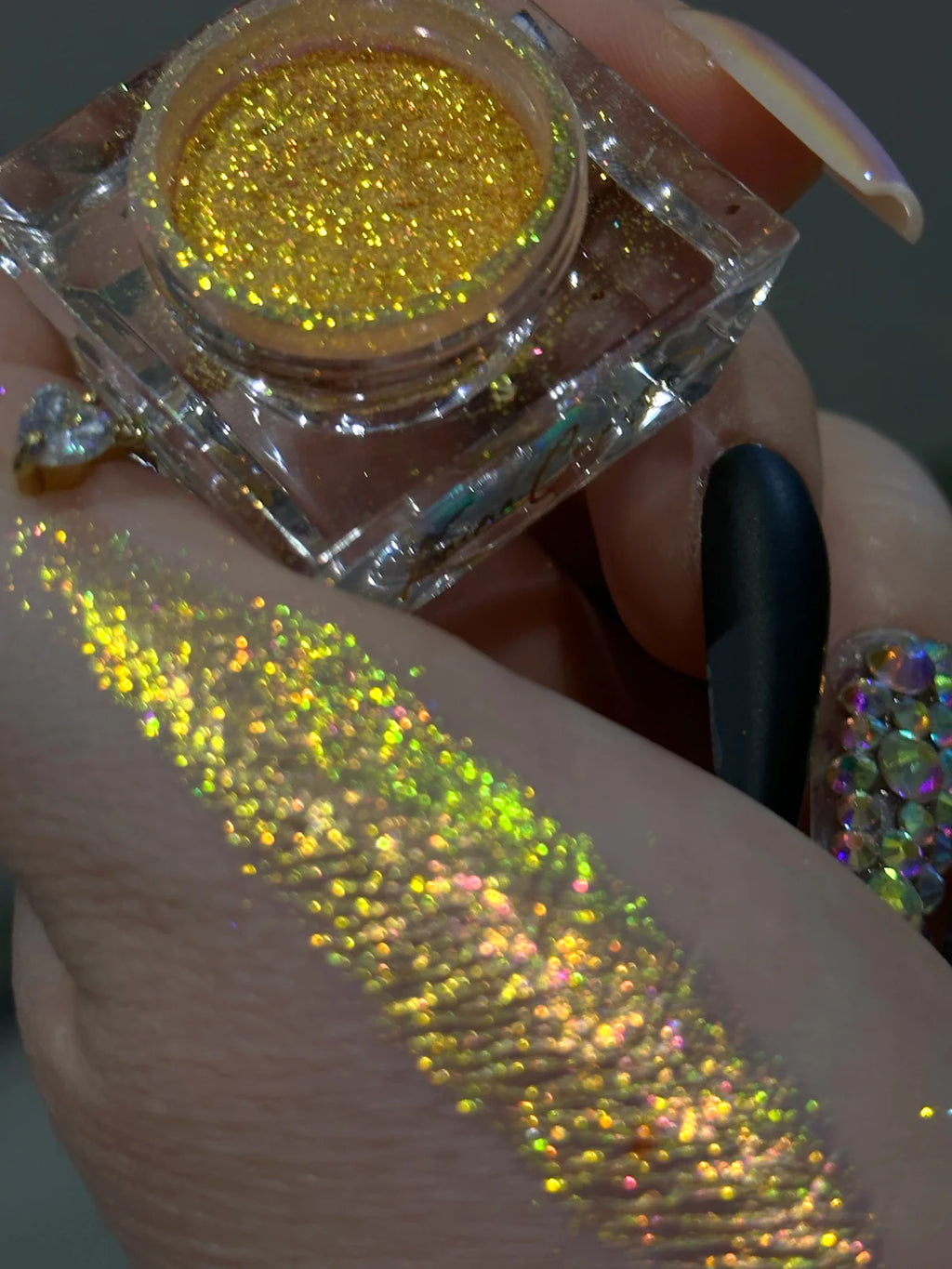 MULTICHROME LOOSE GLITTER PIGMENT POWDER - SUNFLOWER