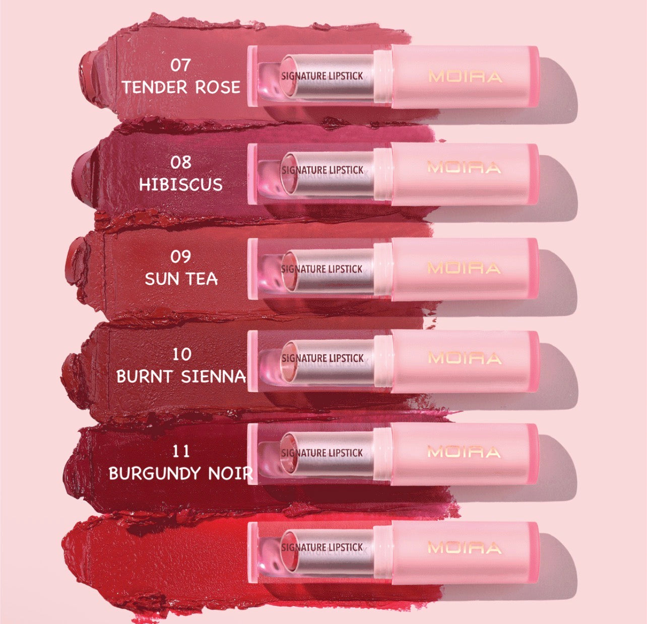 Moira SIGNATURE LIPSTICK (011, BURGUNDY NOIR)