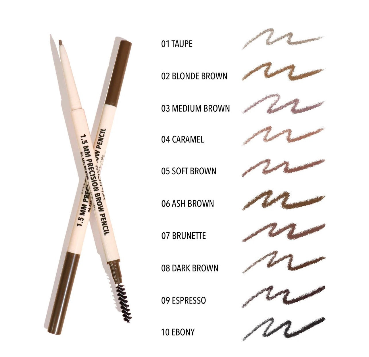 Moira eye brow pencil shade medium brown