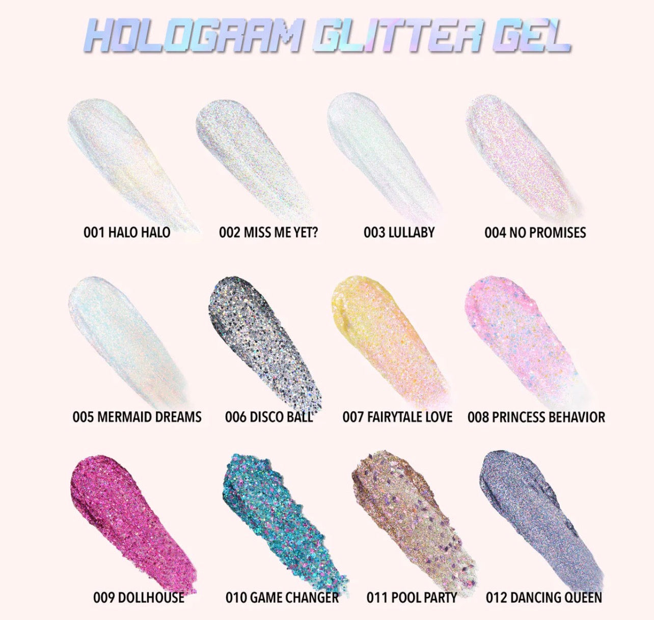 Moira HOLOGRAM GLITTER GEL (009, DOLLHOUSE)