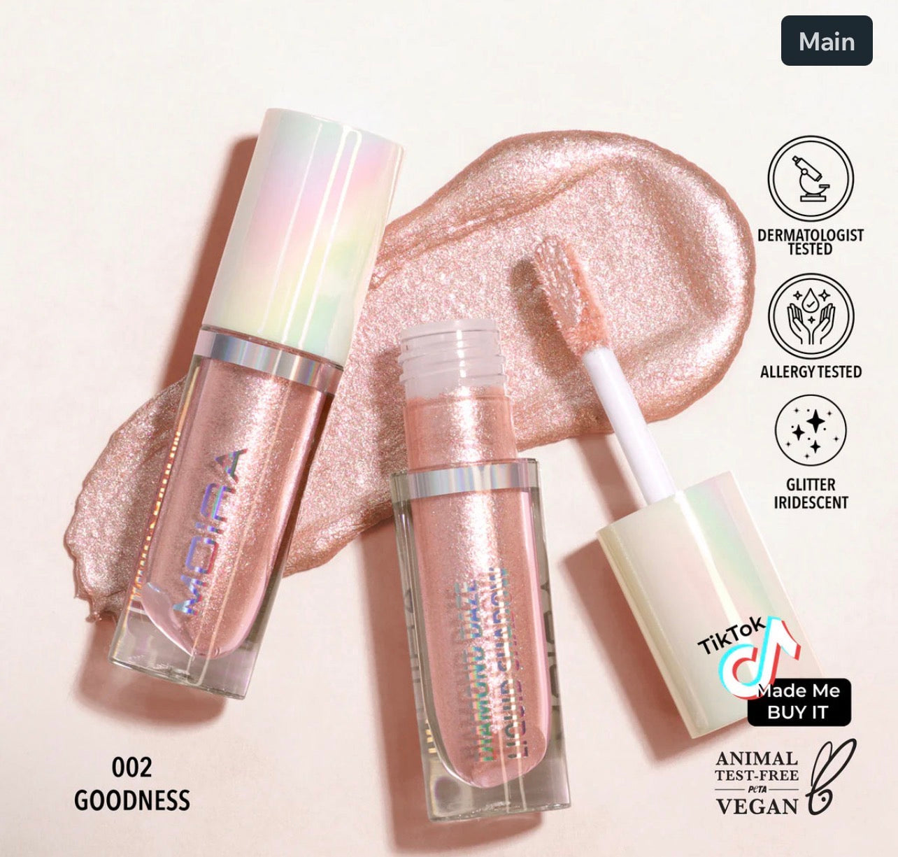 Moira DIAMOND DAZE LIQUID SHADOW (002, GOODNESS)