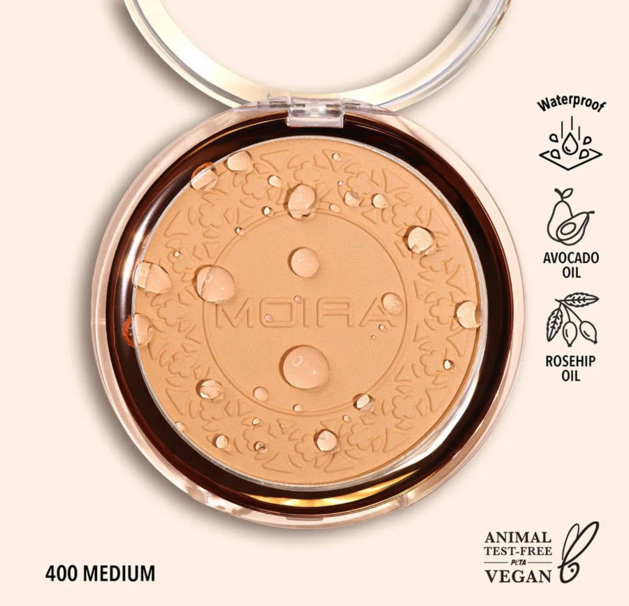 Moira powder compact waterproof