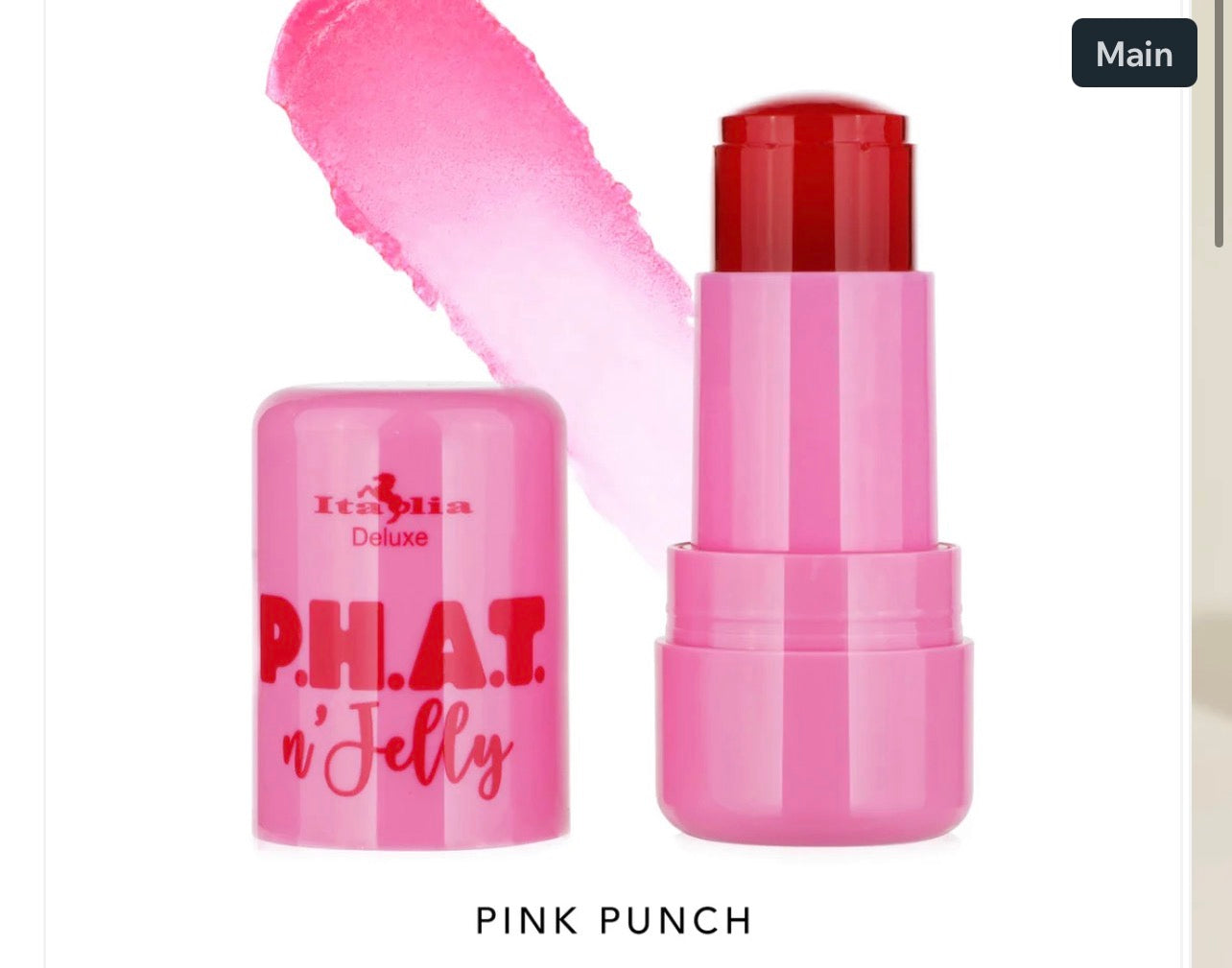 Italia deluxe P.H.A.T n' Jelly Cooling Water Tint pink punch