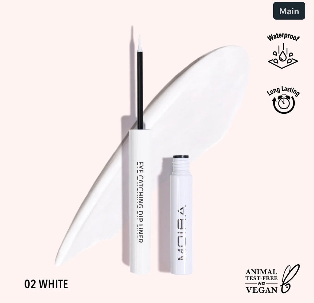 Moira EYE CATCHING DIP LINER (002, WHITE)