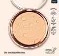 Moira compact powder shade 250 sheer light