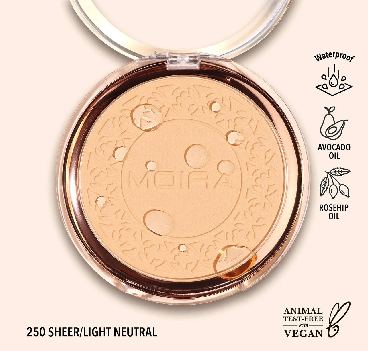 Moira powder compact waterproof