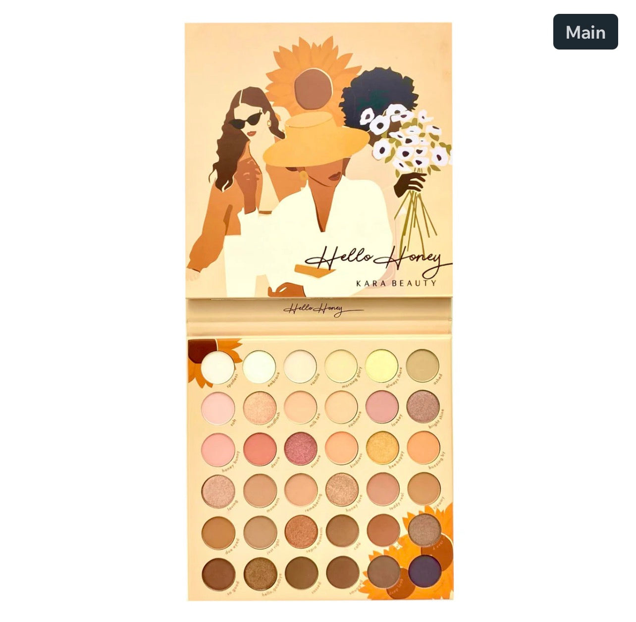 KARA BEAUTY Hello Honey 36 Color Creative Beauty Palette
