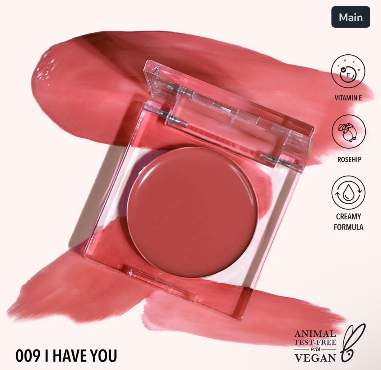Moira LOVEHEAT CREAM BLUSH (009, I HAVE YOU)