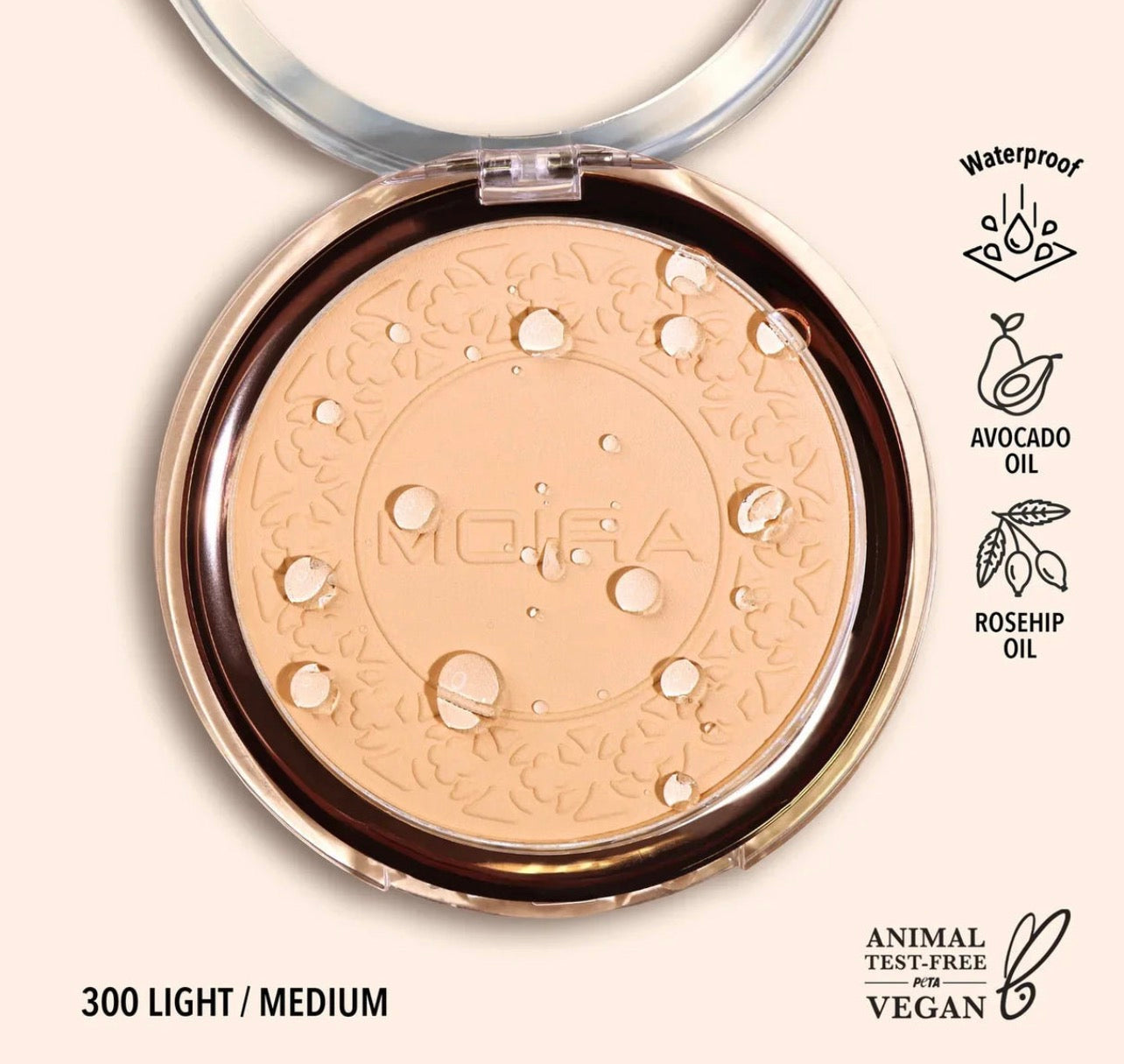 Moira powder compact waterproof